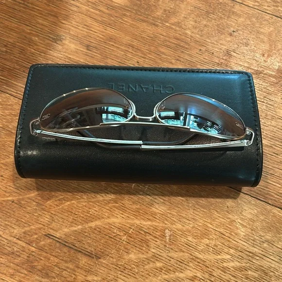 Authentic Chanel sunglasses and case